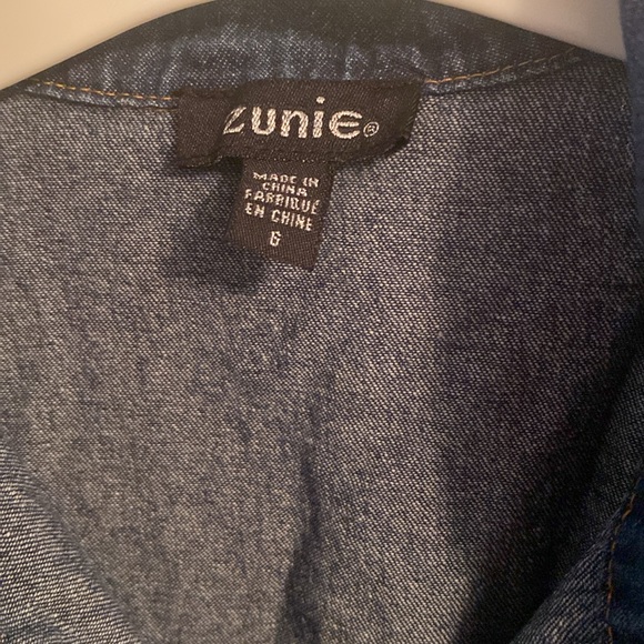 EUC Zunie denim dress size 6 - Picture 4 of 4
